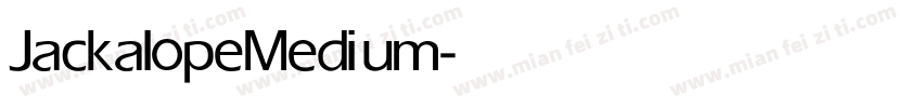 Jackalope Medium字体转换